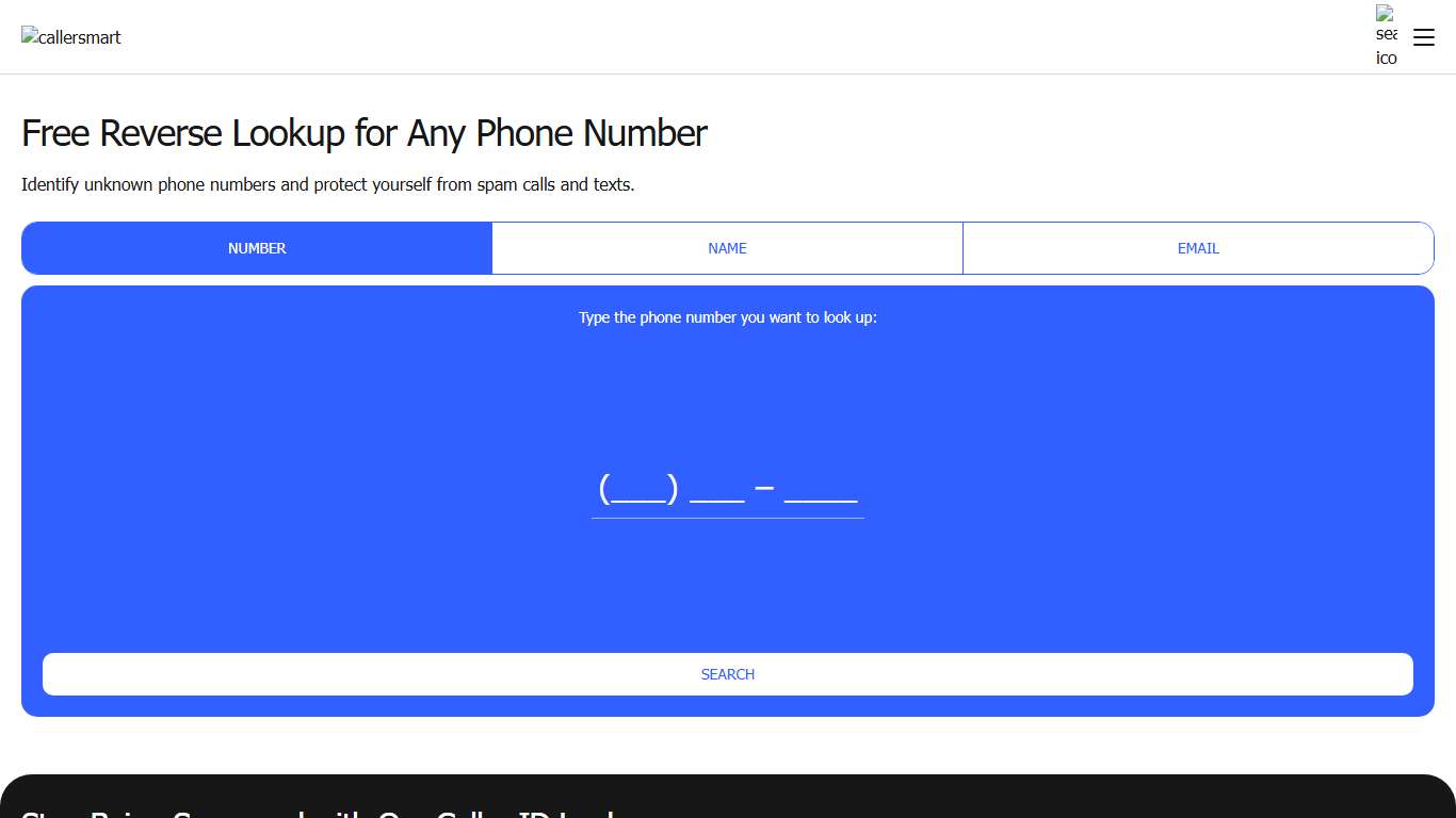 Reverse Phone Lookup Free Phone Number Lookup App - CallerSmart